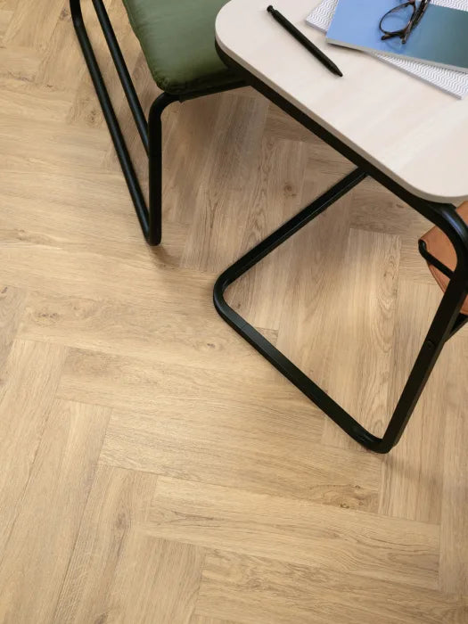 Amtico First Meadow Oak 1P107 Parquet Glue Down LVT Flooring