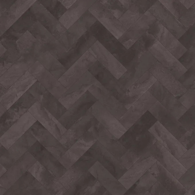 Amtico Spacia Black Marble Small Parquet SP106 Glue Down LVT Flooring