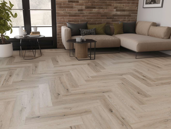 Lattia Nova Click Coastal Taupe Oak Herringbone Click SPC Flooring