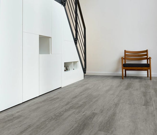 Coretec The Essentials Weathered Concrete 03 50 LVT 1803 Tile Click SPC Flooring