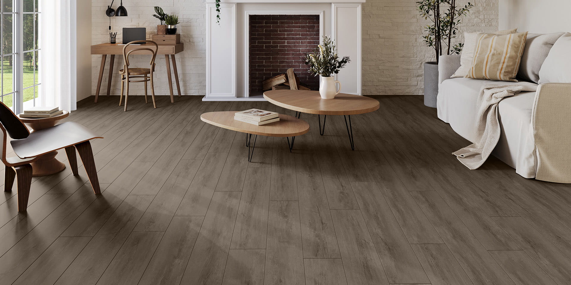 Invictus Maximus Country Oak - Hessian Glue Down LVT Flooring