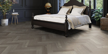 Invictus Maximus Highland Oak Parquet - Canyon Glue Down LVT Flooring