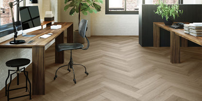 Invictus Maximus Highland Oak Parquet - Canyon Glue Down LVT Flooring