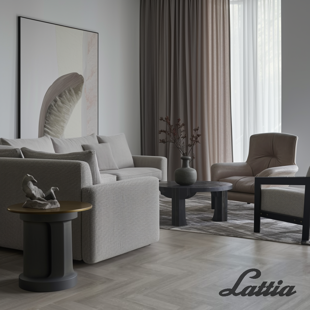 Lattia Vantaa Click Graphite Herringbone Click SPC Flooring