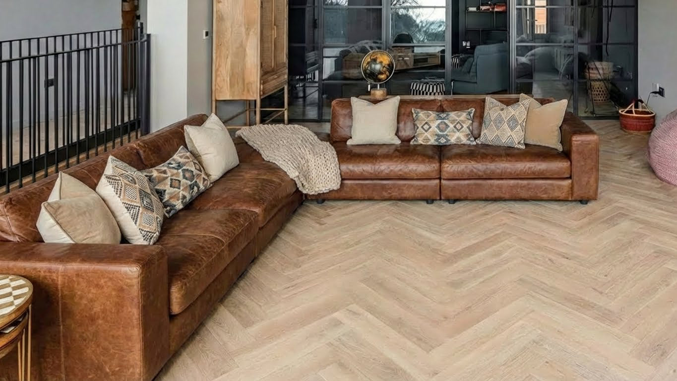 Lattia Piana Whisper Oak LPLP0002 Large Parquet Glue Down LVT Flooring