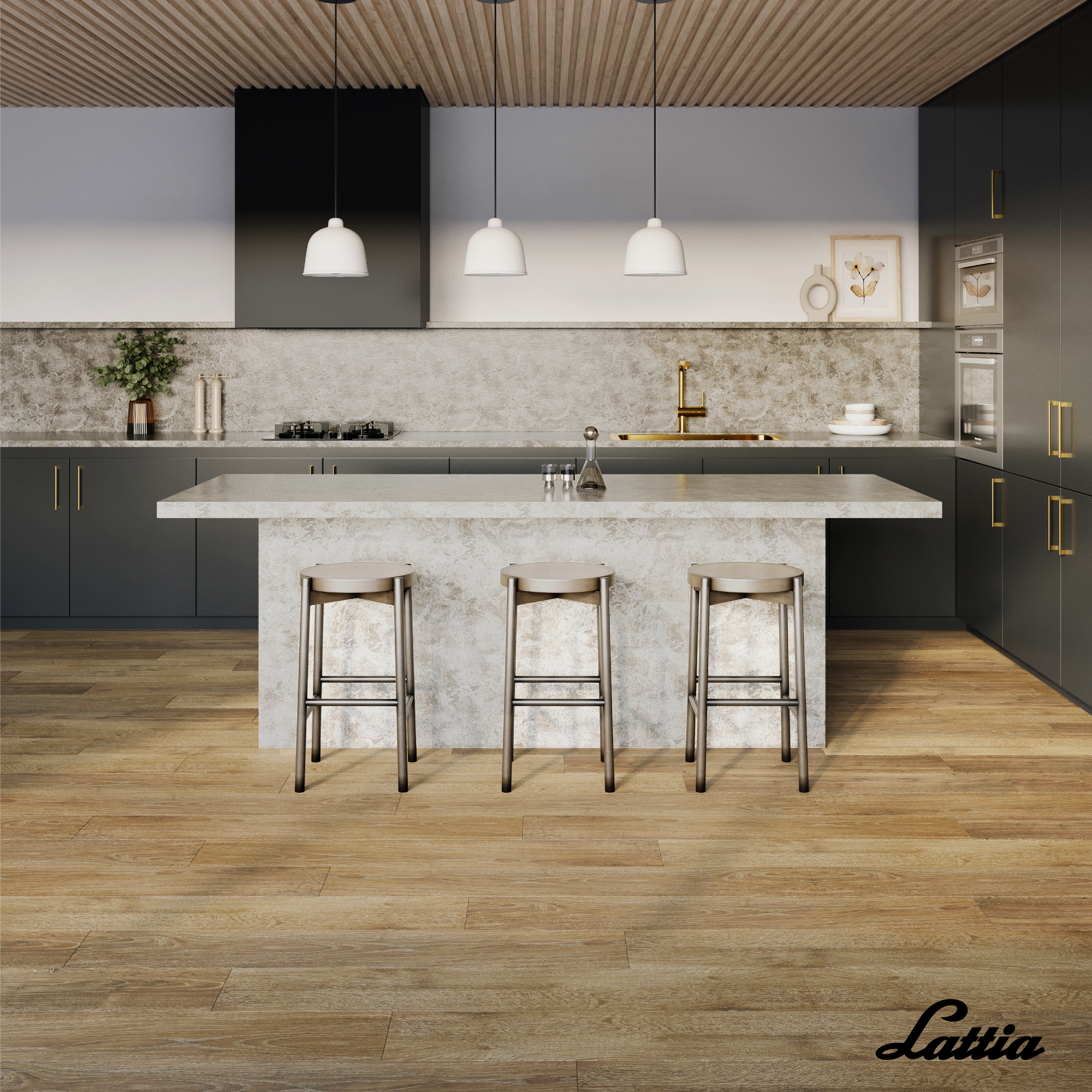 Lattia Forssa Click Manuka Oak Plank Click SPC Flooring - Flooring Monster