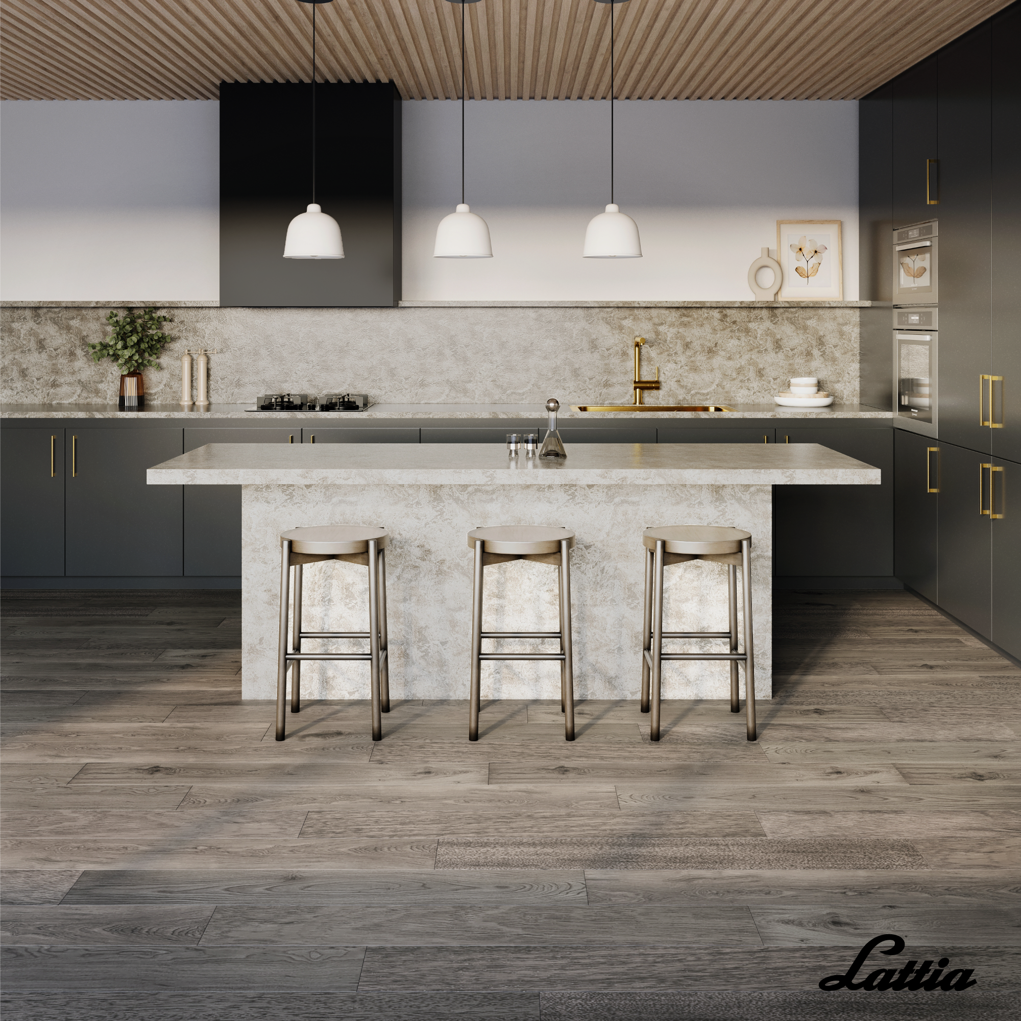 Lattia Forssa Click Plaza Oak Plank Click SPC Flooring - Flooring Monster
