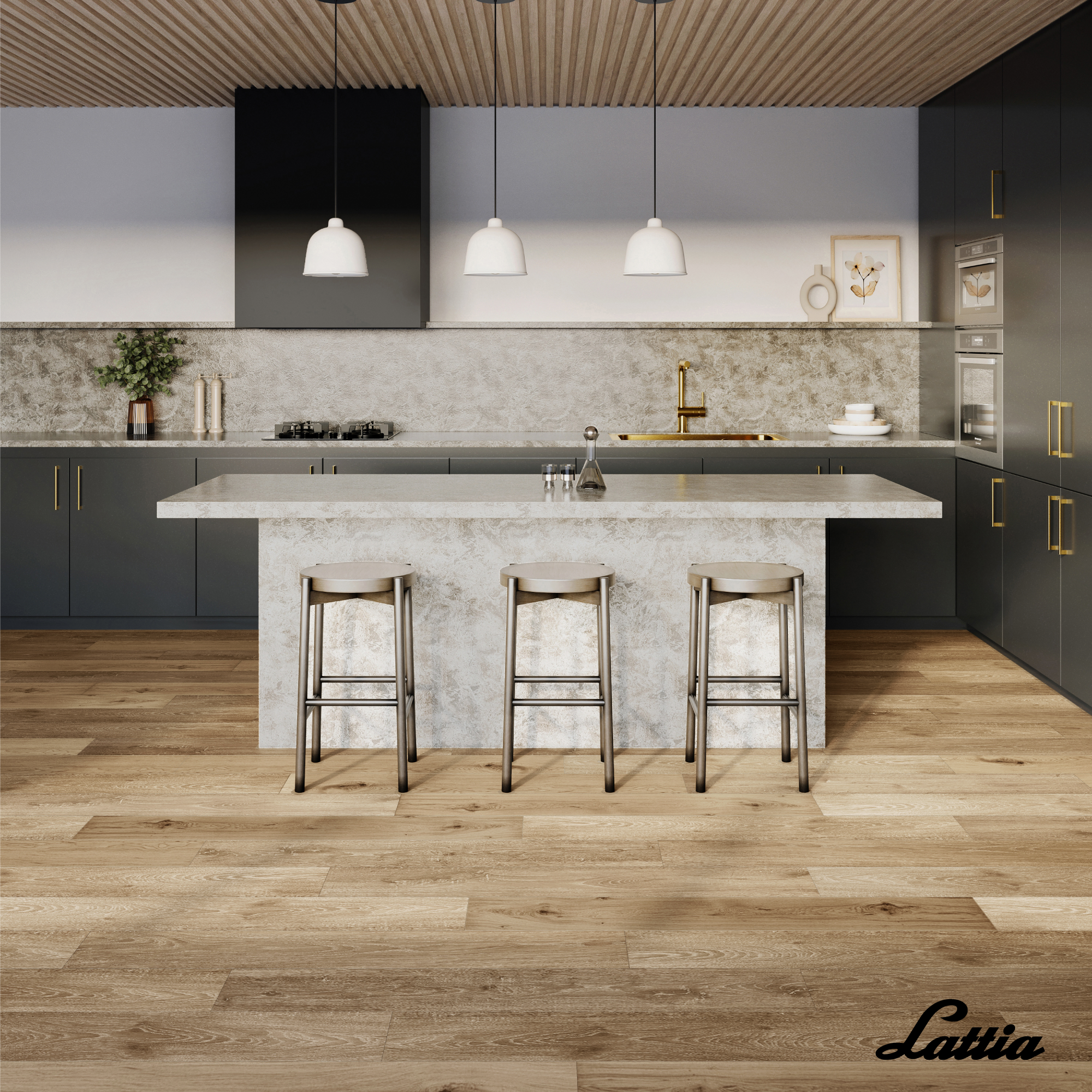 Lattia Forssa Click Sunlit Birch Plank Click SPC Flooring - Flooring Monster