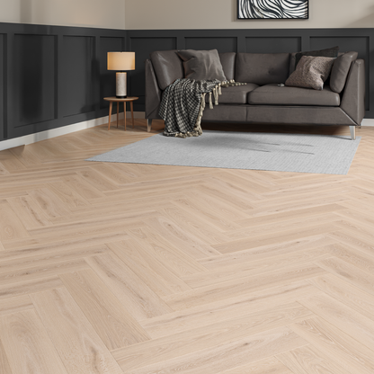 Lattia Robusto Click Whispering Oak Herringbone Click SPC Flooring