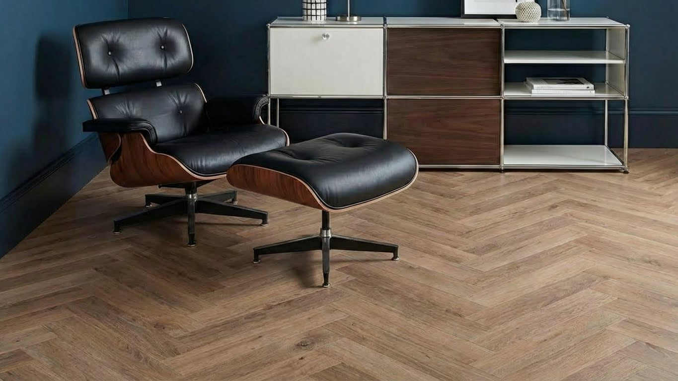 Lattia Piana Auburn Oak LPLP0001 Large Parquet Glue Down LVT Flooring