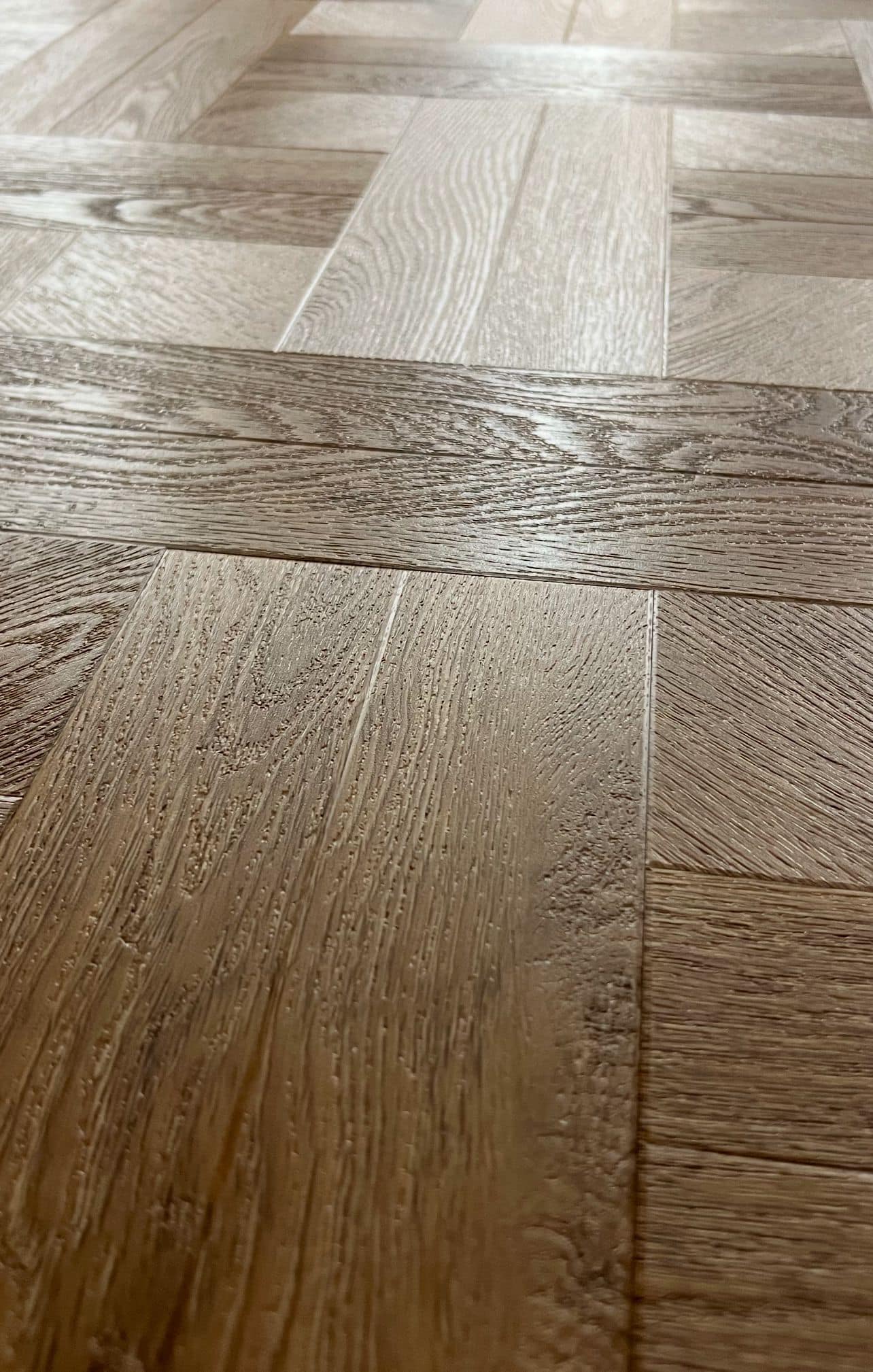 Lattia Piana Nude Oak Small Parquet Glue Down LVT Flooring