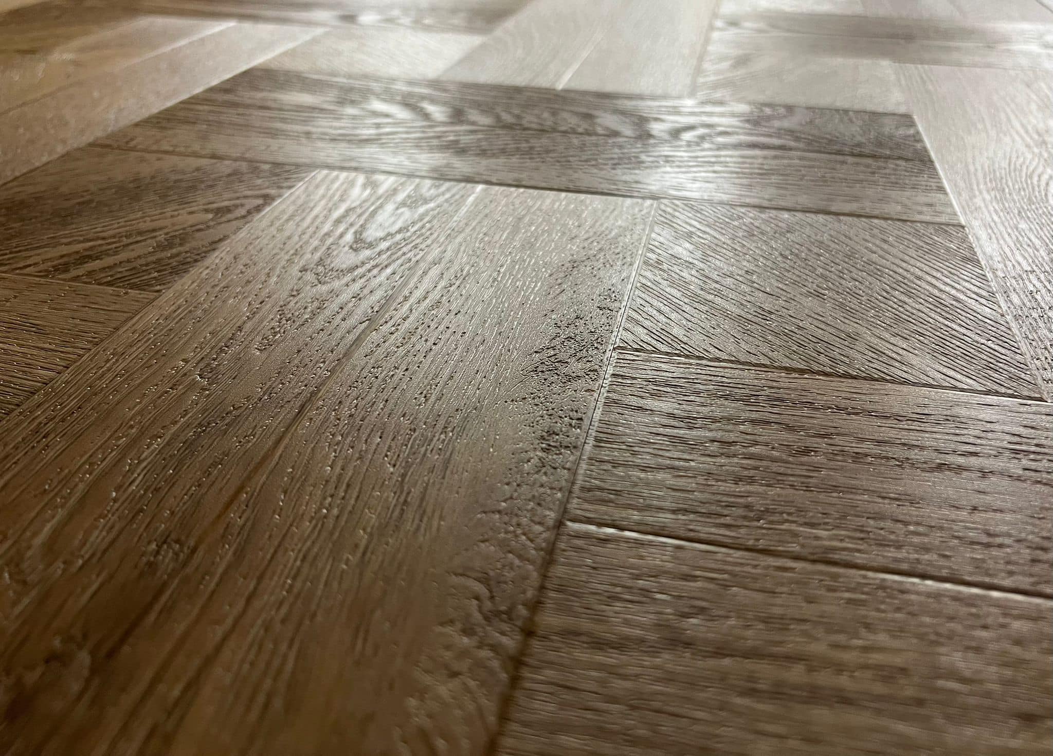 Lattia Piana Nude Oak Small Parquet Glue Down LVT Flooring