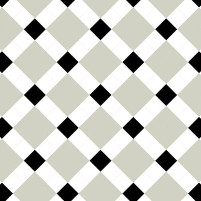 Lattia Talo Linna - Pale Green, White, Black Glue Down LVT Flooring