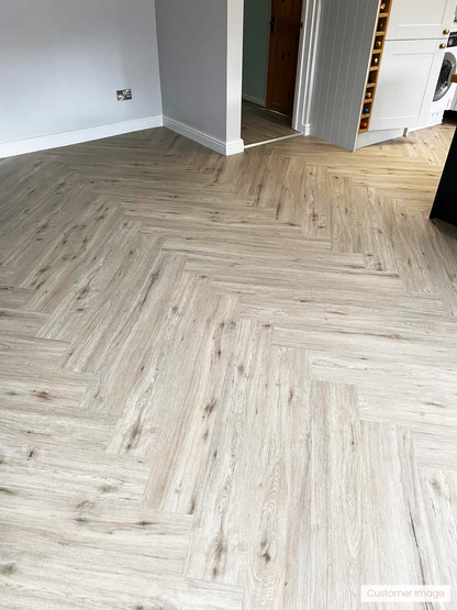 Lattia Vaasa Latte Oak Plank Glue Down LVT - Flooring Monster
