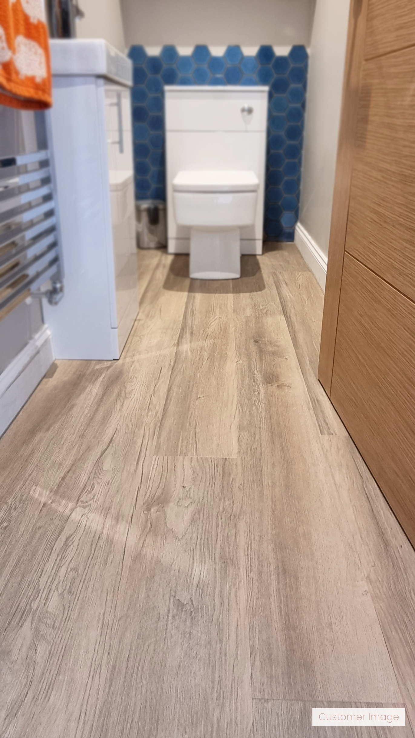 Lattia Vaasa Latte Oak Plank Glue Down LVT - Flooring Monster