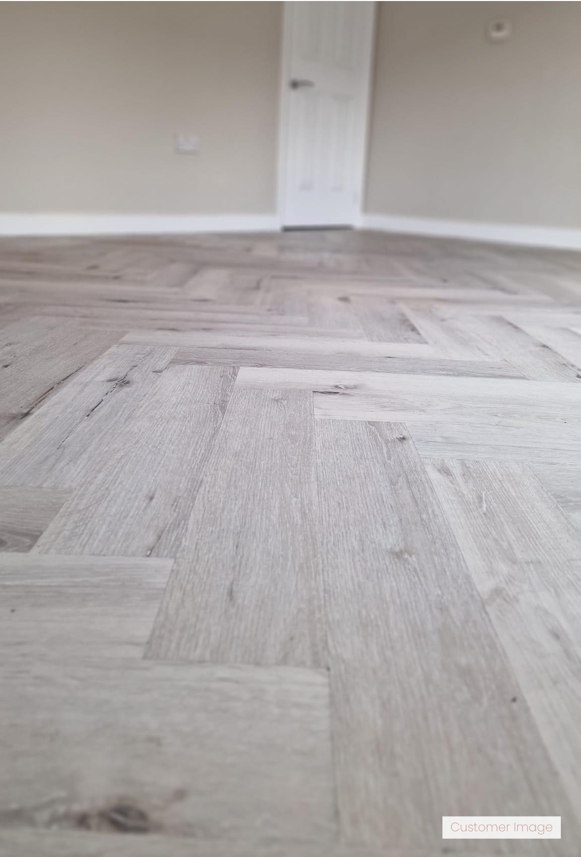 Lattia Vantaa Arctic Maple Herringbone Glue Down LVT Flooring - Flooring Monster