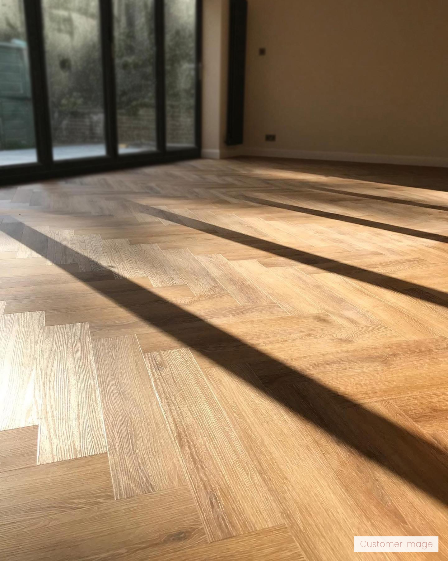 Lattia Vantaa Manuka Oak Herringbone Glue Down LVT Flooring - Flooring Monster