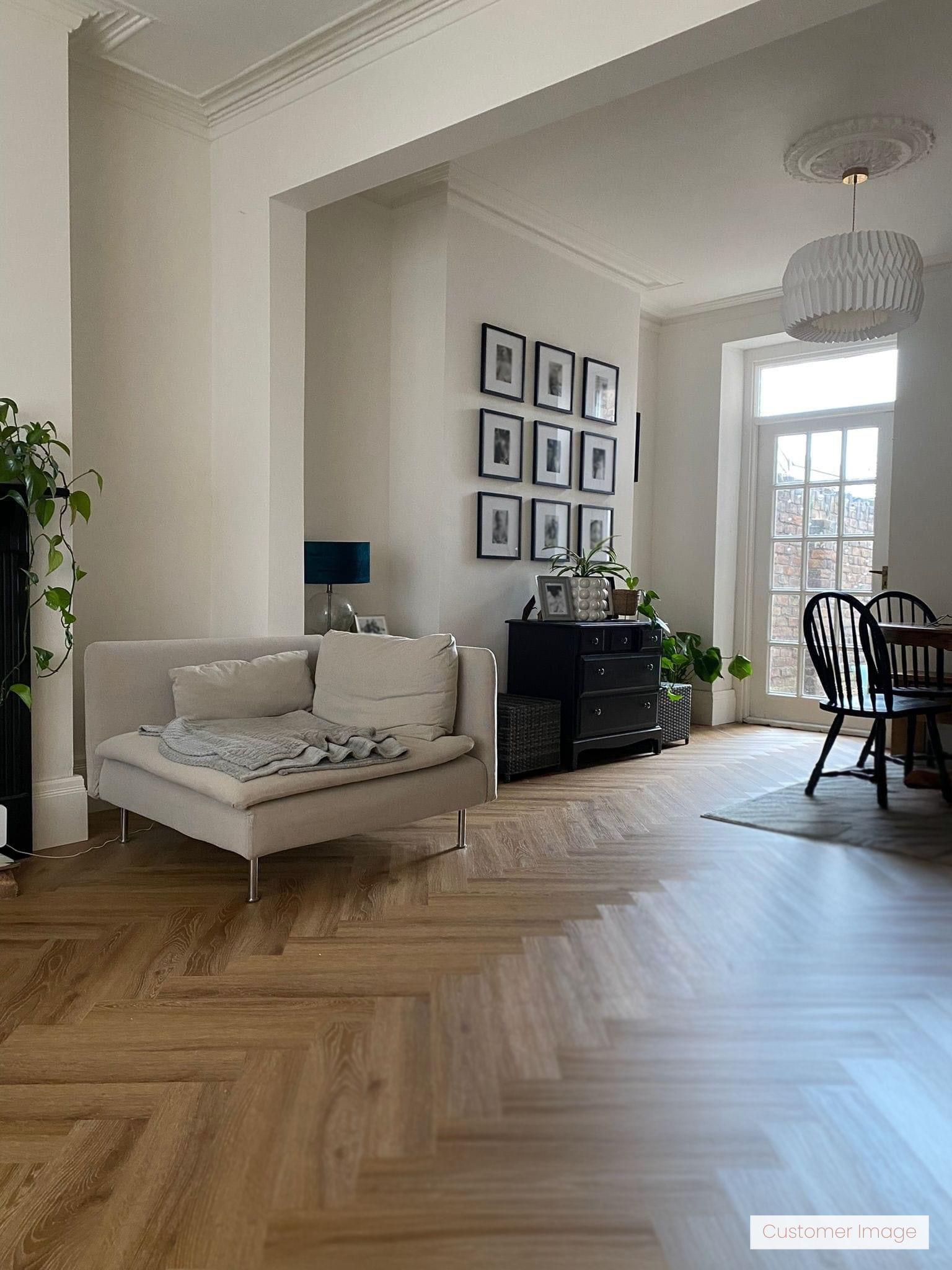 Lattia Vantaa Manuka Oak Herringbone Glue Down LVT Flooring - Flooring Monster