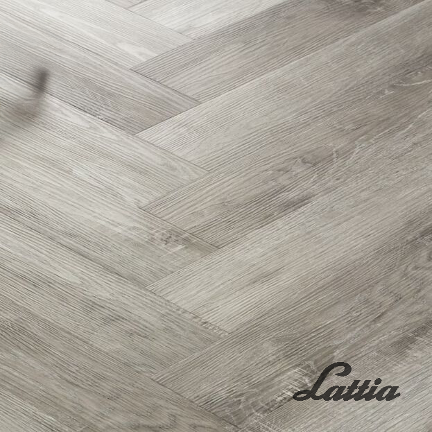 Lattia Vantaa Click Midnight Fog Herringbone Click SPC Flooring
