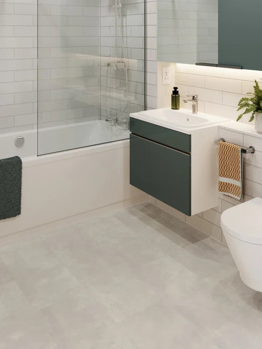 Amtico First Arctic Ceramic SF3S4436 Tile Glue Down LVT Flooring