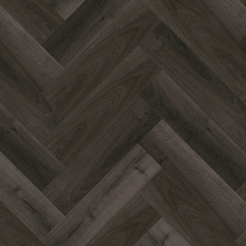 Invictus Maximus Highland Oak Parquet - Ebony New Glue Down LVT Flooring