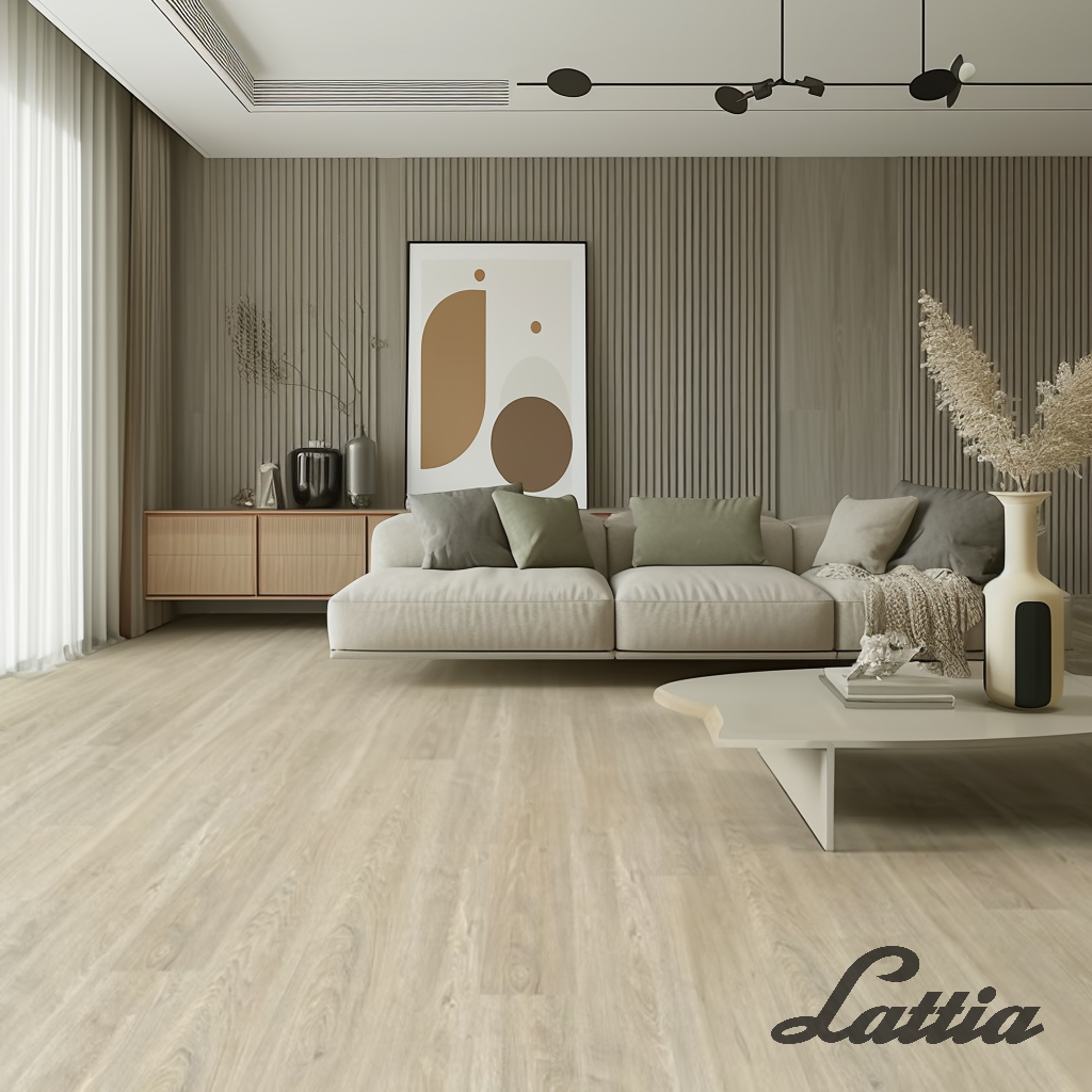 Lattia Forssa Taupewood Oak Plank Glue Down LVT