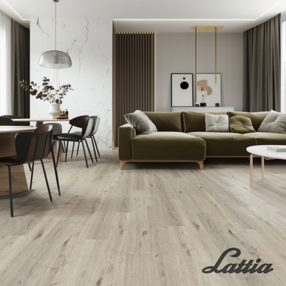 Lattia Forssa Weimaraner Oak Plank Glue Down LVT