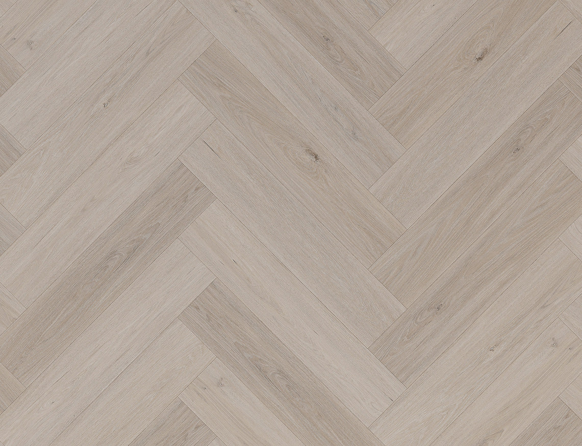 Lattia Nova Click Whitewashed Oak Herringbone Click SPC Flooring