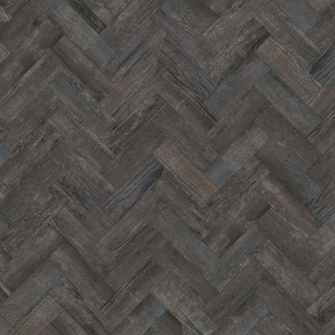 Amtico Spacia Blackened Spa Wood sp136 Small Parquet Glue Down LVT Flooring