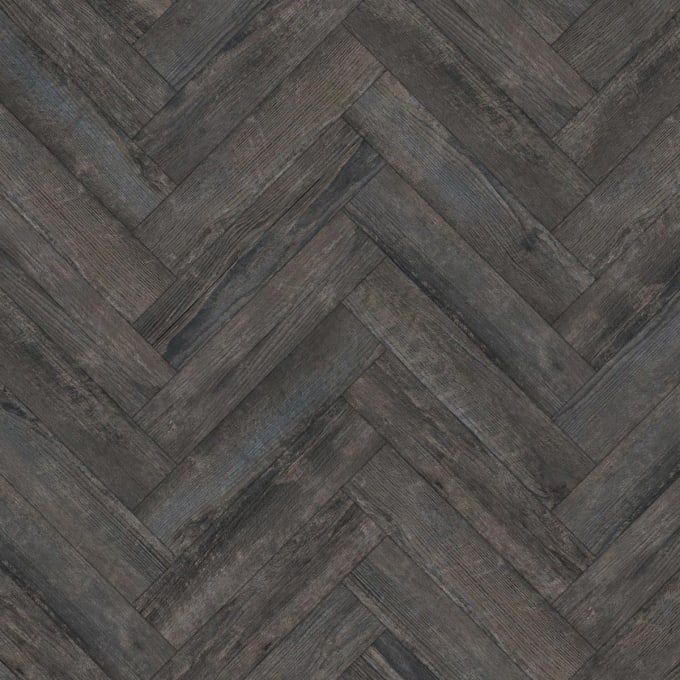 Amtico Spacia Blackened Spa Wood sp174 Large Parquet Glue Down LVT Flooring