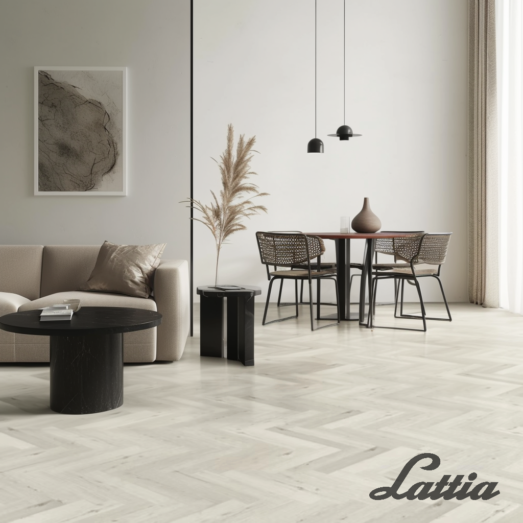 Lattia Vantaa Click Arctic Maple Herringbone Click SPC Flooring