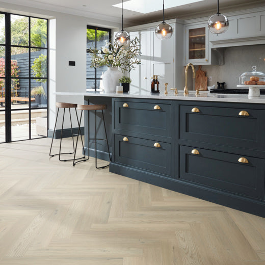 Karndean Art Select Basque Oak SM-RL26 Herringbone Glue Down LVT Flooring