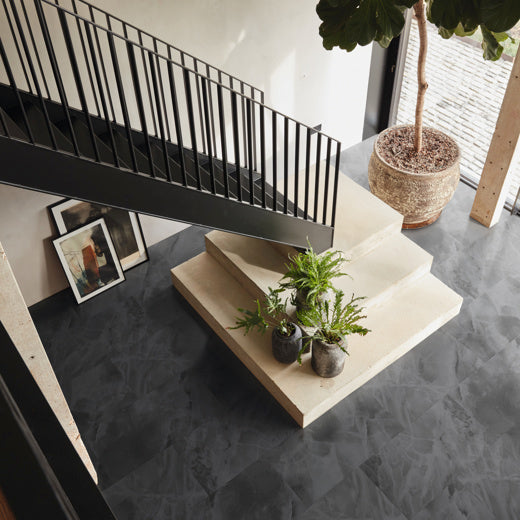 Karndean Art Select Black Onyx LM34 Stone Tile Glue Down LVT Flooring