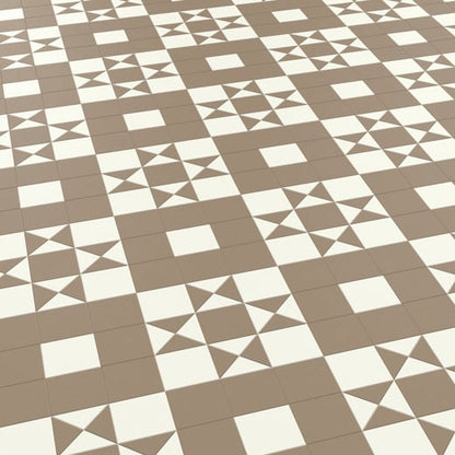 Karndean Heritage Collection Clifton CLIF-03 Geometric Tile Glue Down LVT Flooring