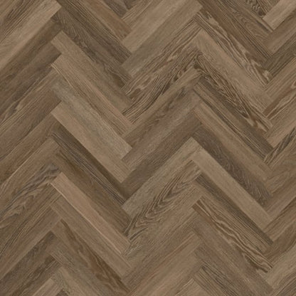 Karndean Knight Tile Cocoa Limed Oak SM-KP165 Herringbone Glue Down LVT Flooring
