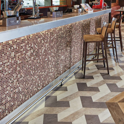 Karndean Kaleidoscope Pennon KAL04 Abstract Geometric Glue Down LVT Flooring