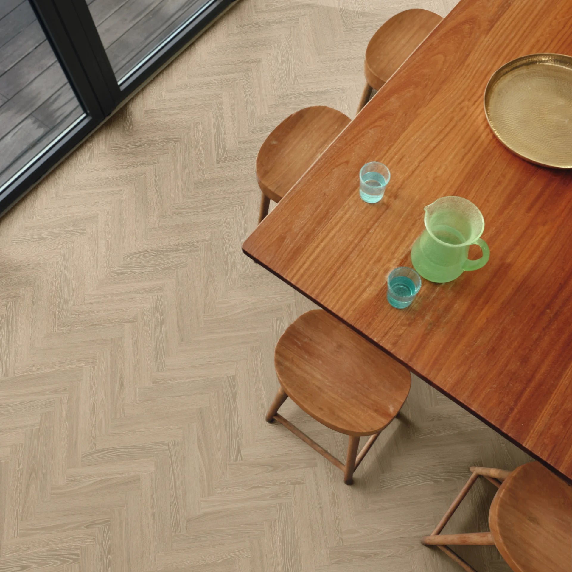 Karndean Palio Essenza Dolce Prime SM-PVP406 Herringbone Glue Down LVT Flooring