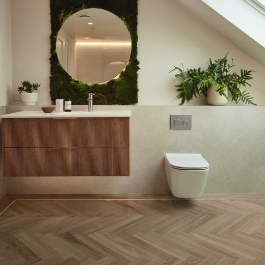 Karndean Knight Tile Duxbury Acacia SM-KP161 Herringbone Glue Down LVT Flooring