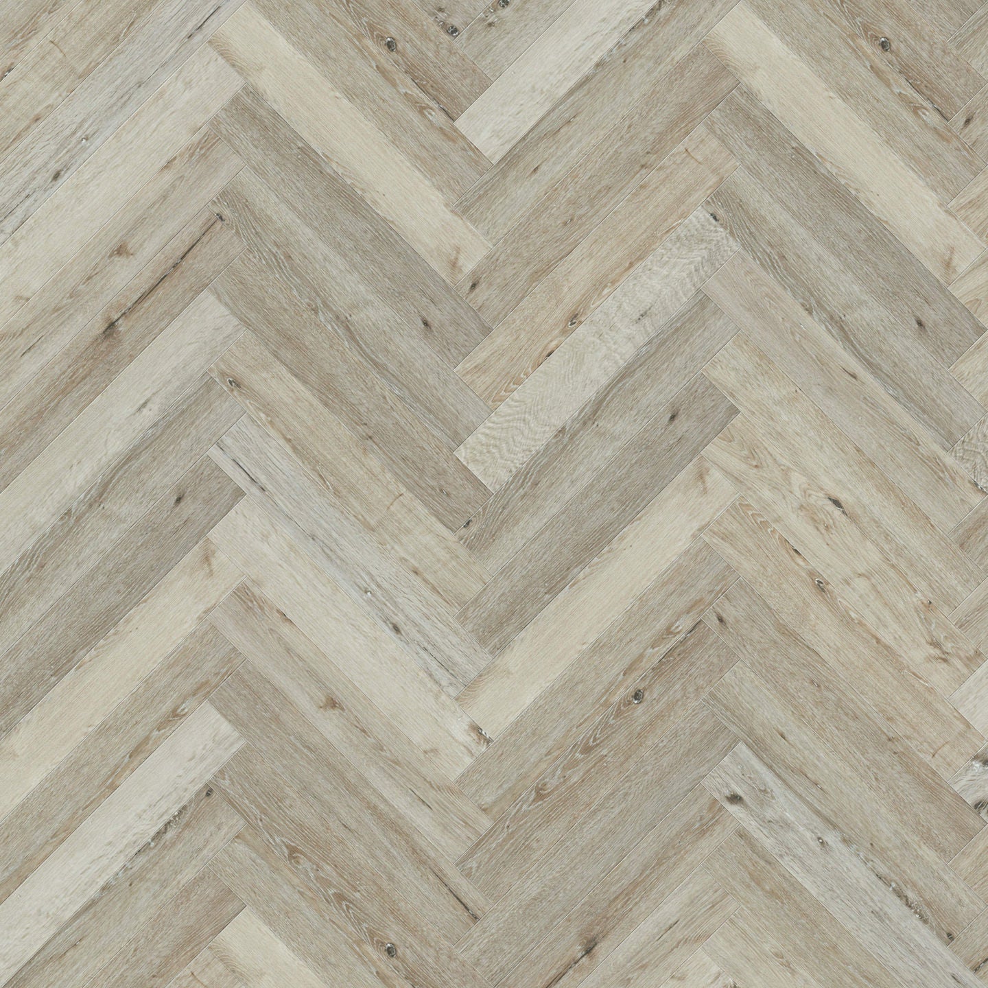 Nordikka Light Washed Oak Herringbone LVT Glue Down Flooring