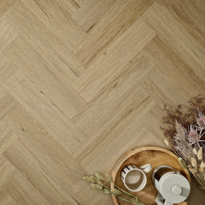 Elements Inspirations Herringbone Classic Oak EIH09 Glue Down LVT Vinyl Flooring