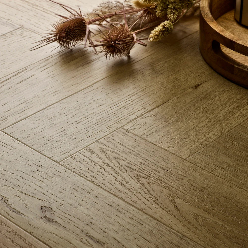 Elements Inspirations Herringbone Classic Oak EIH09 Glue Down LVT Vinyl Flooring