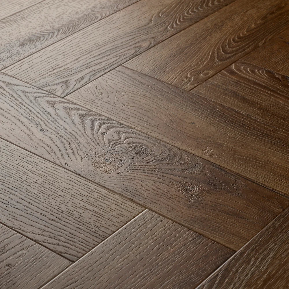 Elements Inspirations Herringbone Espresso EIH02 Glue Down LVT Vinyl Flooring