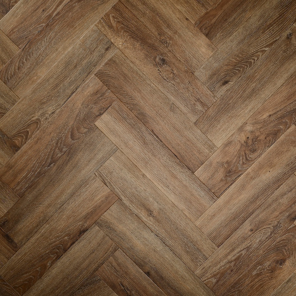 Elements Inspirations Herringbone Espresso EIH02 Glue Down LVT Vinyl Flooring