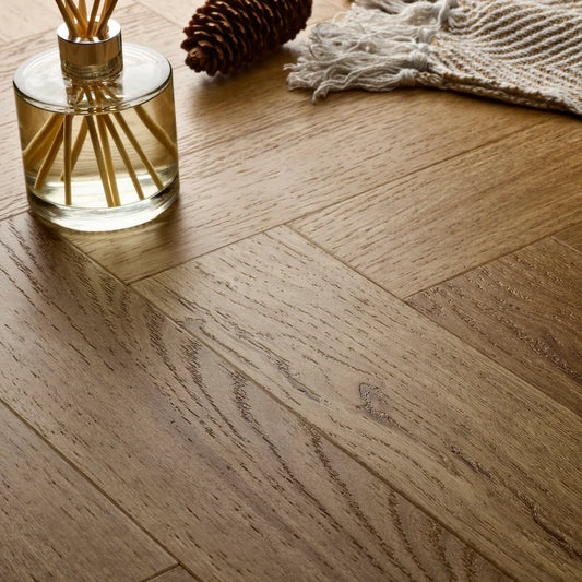 Elements Inspirations Herringbone Golden Oak EIH12 Glue Down LVT Vinyl Flooring