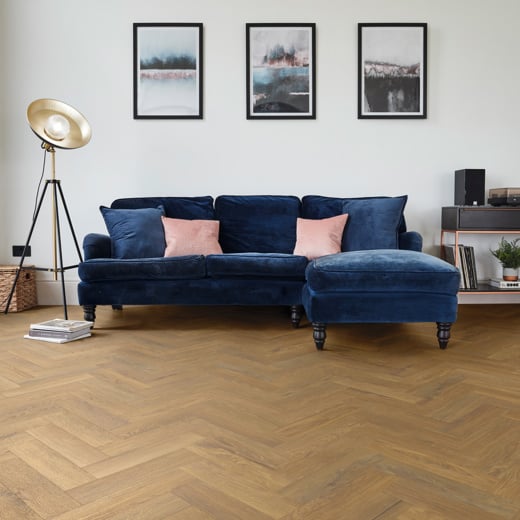 Karndean Van Gogh Glenmore Oak SM-VGW8237 Herringbone Glue Down LVT Flooring