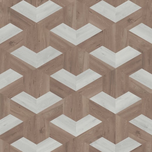 Karndean Kaleidoscope Half Pennon KAL05 Abstract Geometric Glue Down LVT Flooring