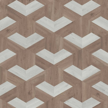 Karndean Kaleidoscope Half Pennon KAL05 Abstract Geometric Glue Down LVT Flooring