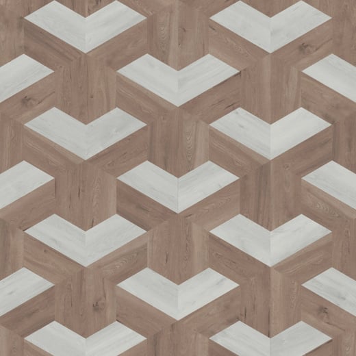 Karndean Kaleidoscope Half Pennon KAL05 Abstract Geometric Glue Down LVT Flooring