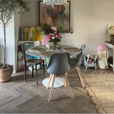 Karndean Van Gogh Hayfield Oak SM-VGW8241 Herringbone Glue Down LVT Flooring