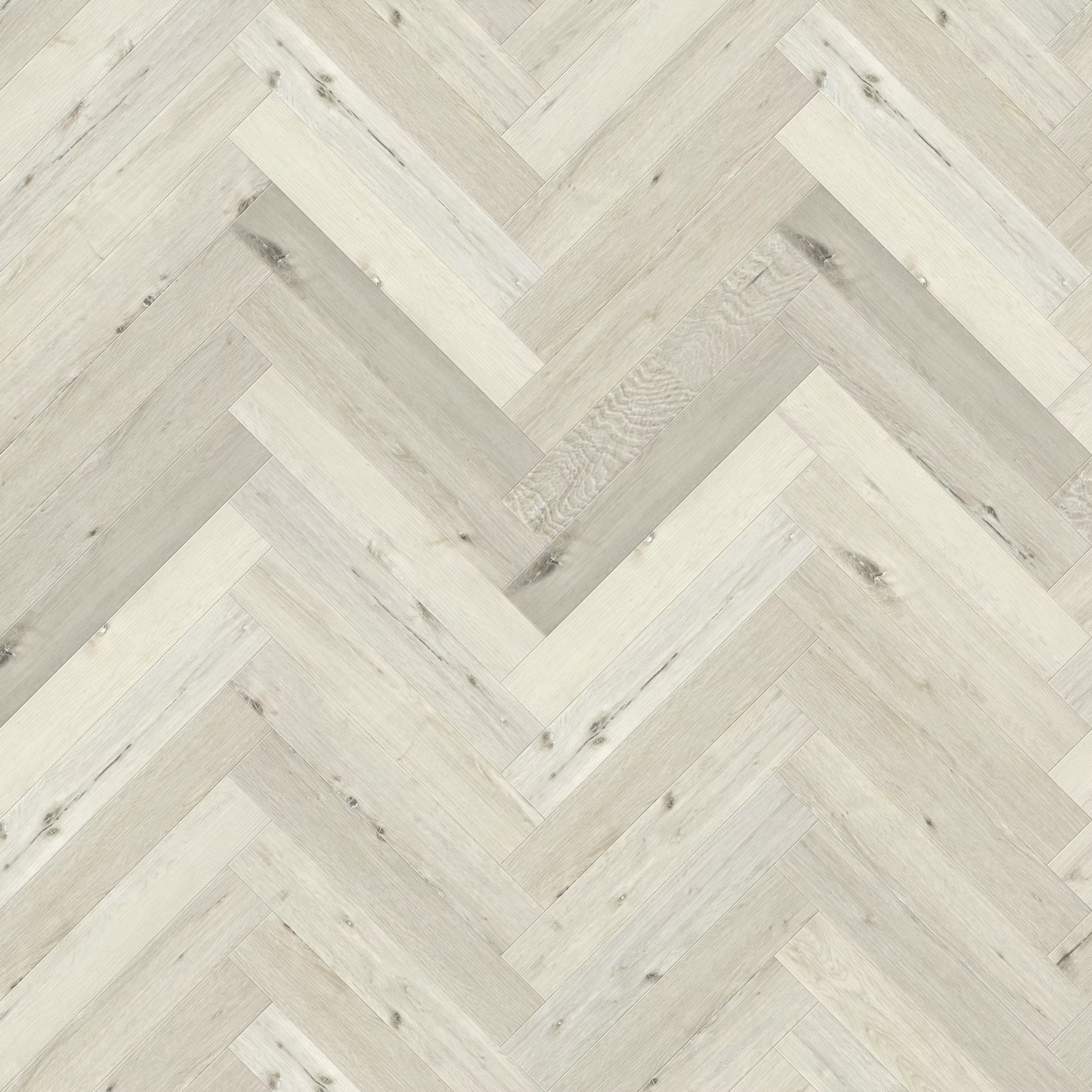 Nordikka White Maple Herringbone SPC Flooring